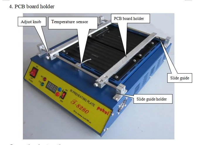 Preheating Plate, BGA Rework Station, IR Welding Machine T-8280