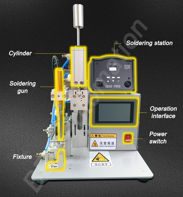 Bba Coaxial Cable Soldering Machine for PCB LED Wires Constant Temperature Soldering Machine for PCB LED Wires Constant Temperature Soldering Iron Robot