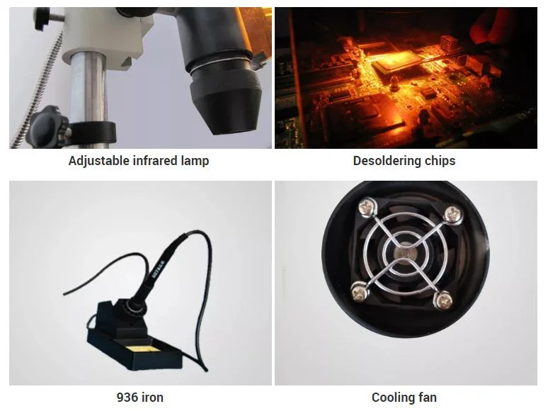 Infared IrDA Welder, BGA Reballing Station T862++ IR Rework Station, Repair Tool, BGA Machine